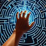 **Prompt:** A conceptual representation of deciphering the 'soul of the Russian verb' and mastering its aspects. An intricate, glowing labyrinth or puzzle constructed from Russian Cyrillic characters and verb forms. At its core, two clearly illuminated, distinct pathways emerge, symbolizing the imperfective and perfective aspects, signifying clarity and understanding. A subtle, ethnically ambiguous hand reaches into the structure, suggesting the act of grasping linguistic complexity. The scene is bathed in a mix of cool blues and warm amber light, conveying intellectual breakthrough. Highly detailed, digital art, academic, deep learning, enlightenment.