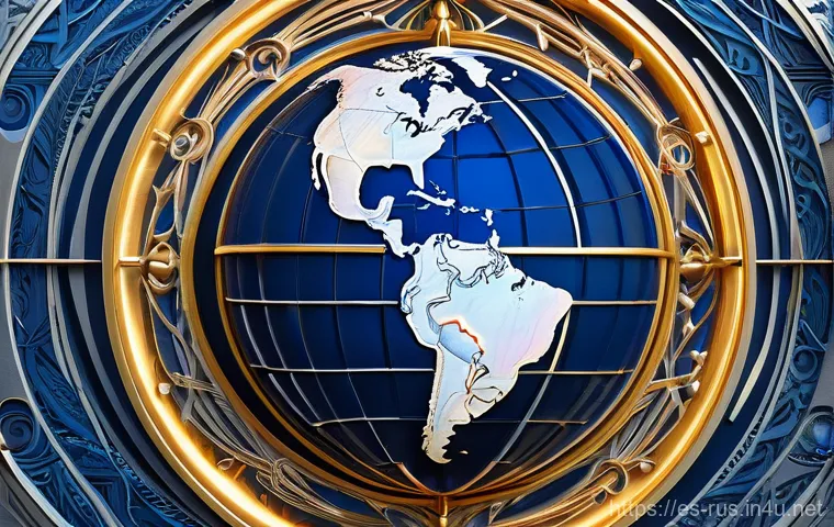 러시아어와 러시아 외교 용어 - **Prompt 1: Global Resonance of Russian Diplomacy**
    An abstract and majestic visual representing...