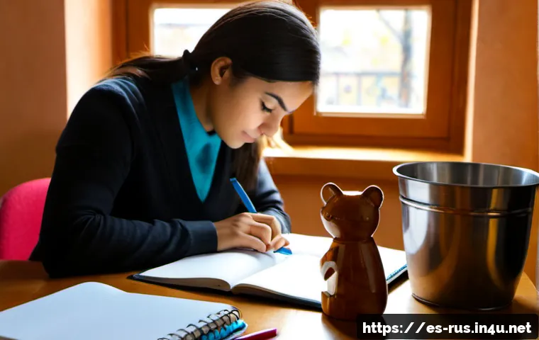러시아어 관용구 - Photorealistic educational scene of a Spanish-speaking adult language learner at a tidy sunlit desk,...