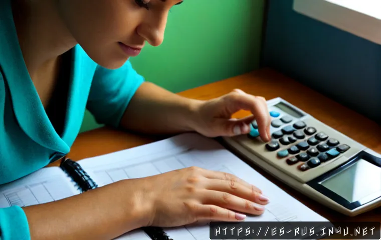 러시아어와 러시아 경제 용어 - Photorealistic Spanish-speaking adult learner studying Russian economics at a clean home office desk...